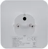 The back of a white electrical timer plug with visible text and symbols. Náhľad obrázku produktu