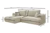 Ecksofa TREVIO Links in Helbraun Stoff POSO  260 × 93 x 165 Produktbild-Vorschau 6