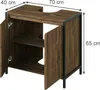 Základní skříňka pod umyvadlo Vicco Naola Dub/černá 70 x 65 Náhled obrázku produktu 2