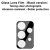 A black camera lens protector with multiple circular cutouts, set against a white background. Text above describes its features. Produktbild-Vorschau