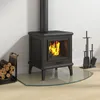vidaXL Braciere con piano in vetro trasparente 80 x 50 cm Anteprima dell’immagine prodotto 3