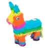 Farebná pinata v tvare oslíka na naplnenie (45 x 45 x 8 cm) Náhľad obrázku produktu 1
