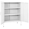 vidaXL Lagerschrank Weiß 80x35x101,5 cm Stahl Produktbild-Vorschau 1