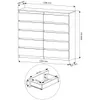 Nowoczesna Komoda 140Cm, Szafka, 10 Szuflad, R-140-S10 Podgląd zdjęcia produktu 2