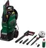A high-pressure cleaner and its accessories are displayed on a white background. Produktbild-Vorschau