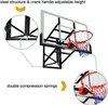 A basketball hoop system with close-up views highlighting its features. Produktbild-Vorschau