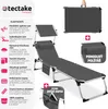 Skládací hliníkové lehátko Aurelie od tectake®, s polštářem Náhled obrázku produktu 3