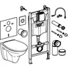 Grohe Wand-WC Komplettset Solido Compact chrom / alpinweiß, Produktbild-Vorschau 6