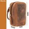 Darcis Fahrradtasche aus Leder in Braun - Satteltasche mit Produktbild-Vorschau 2