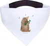 Mr. & Mrs. Panda Halstuch Hund Bär Lied - Weiß - Geschenk, Produktbild-Vorschau 1