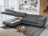 Ecksofa Sofa Grau, Wohnlandschaft L-Form mit Schlaffunktion Produktbild-Vorschau 3