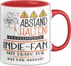 Indie-Fan Tasse Geschenk Lustig Abstand Halten Produktbild-Vorschau 1
