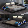 Luxus Design Bettgestell Bett Leder Betten USB luxus Doppel Produktbild-Vorschau 2