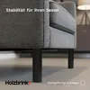 HOLZBRINK Möbelfüße 6 cm Metall Elfenbein 4 Stk. Ø42,4 mm – Produktbild-Vorschau 4