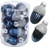 Christbaumschmuck Eicheln 4cm Glas 12 Stück - Nachtblau / Produktbild-Vorschau 3
