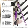 Set di 2 bastoncini da nordic walking in alluminio viola Anteprima dell’immagine prodotto 2
