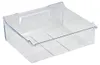 A clear plastic drawer, likely for a refrigerator or freezer. Produktbild-Vorschau