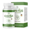 A product shot of a bottle of supplements and its packaging. Produktbild-Vorschau
