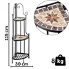 Kleines Eckregal stehend 115cm Pflanzenständer Outdoor Produktbild-Vorschau 1