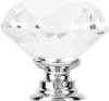1PCS 30mm Diamond Shape Crystal Glass Pull Handle Cabinet Náhľad obrázku produktu 4
