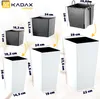 KADAX Zestaw 3x Doniczka Donica + Wkład Biała Kwietnik Podgląd zdjęcia produktu 2