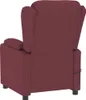 The back view of a burgundy recliner chair. Podgląd zdjęcia produktu