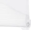 A close-up view of a white roller blind with a textured pattern, showing the edge and a mounting bracket. Produktbild-Vorschau