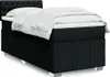 vidaXL Boxspringbett mit Matratze Schwarz 100x200 cm Stoff Produktbild-Vorschau 2