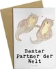 Mr. & Mrs. Panda Grußkarte Otter Bester Partner der Welt - Produktbild-Vorschau 1