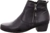 A side view of a black leather ankle boot. Anteprima dell’immagine prodotto