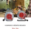 Prodlužovací kabel na bubnu 10 m / 4 zásuvky / červený / PVC / 230 V / 1 mm2 Náhľad obrázku produktu