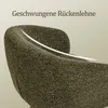 Duhome Sessel Wohnzimmer Grün Drehstuhl aus Bouclé Produktbild-Vorschau 5