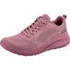 A pink Skechers Bobs Squad Chaos-Face Off women's sneaker is shown from a side angle against a white background. Anteprima dell’immagine prodotto