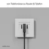 TAE-F Stecker auf RJ45 Stecker, VDSL Routerkabel, schwarz, Produktbild-Vorschau 6