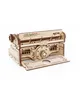 A wooden model of a typewriter on a white background. Podgląd zdjęcia produktu