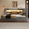 Flieks Schlafsofa 90x200cm mit Ausziehbett 90x190cm, Produktbild-Vorschau 3