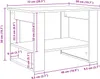vidaXL Stolik kawowy Artisan dąb 72 x 50 x 50 cm materiał Podgląd zdjęcia produktu 7