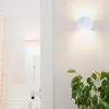 Wandleuchte Innen Wandlampe Flur Lampe Rund Indirektes Produktbild-Vorschau 2