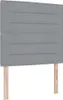 Boxspringbett mit Matratze Hellgrau 90 x 190 cm Stoff Produktbild-Vorschau 6