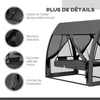 Outsunny Balancelle de jardin convertible 3 places, Voir les images du produit 9