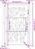 vidaXL Gartentor Anthrazit 100x125 cm Stahl Bambus-Design Produktbild-Vorschau 8
