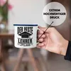 Trendation - Der Beste Lehrer Der Welt Emaille Tasse Produktbild-Vorschau 2
