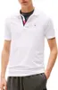 Elegantes Herren Kurzarm-Poloshirt in Weiß mit Applikation Produktbild-Vorschau 7