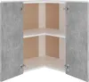 vidaXL Eckhängeschrank Lyon Betongrau 57x57x60 cm Produktbild-Vorschau 4