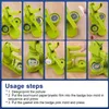 200 kits de fournitures pour fabricants de badges, pièces Voir les images du produit 9