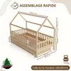 Crazy Pine Lit cabane avec tiroirs 80x160 cm - Lit d'enfant Voir les images du produit 3