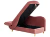 BELIANI Chaiselongue Linksseitig Rosa Samtstoff mit Produktbild-Vorschau 7