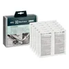 A box of cleaning products for dishwashers and individual sachets of the product. Produktbild-Vorschau