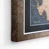 Hochwertige Canvas Weltkarte mit Kork-Pinnwand - 90x60 cm - Produktbild-Vorschau 3