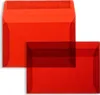 Farbige Transparente Briefumschläge - Rot Produktbild-Vorschau 3